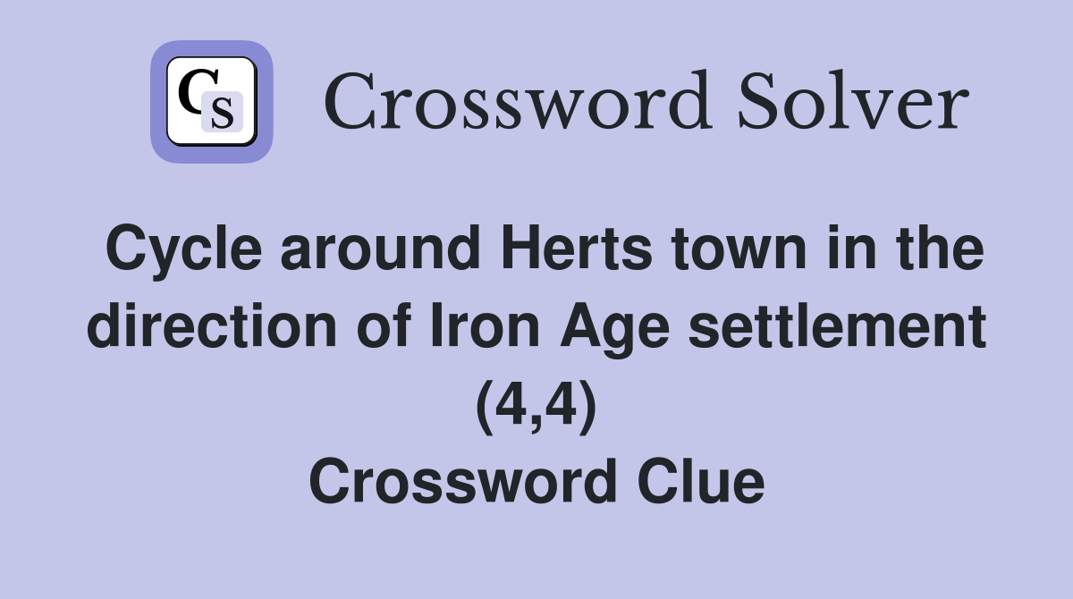 Cycle around Herts town in the direction of Iron Age settlement (4,4
